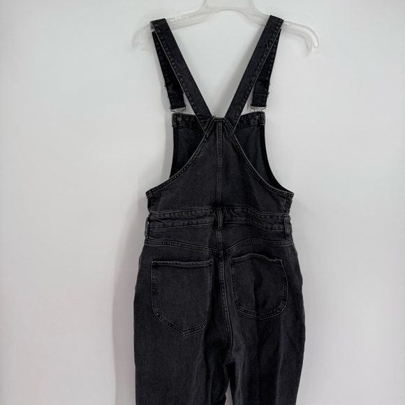 Free People/ We The Free Women's Black Shelby Button-Up Denim Overalls Size 30 - Picture 11 of 14